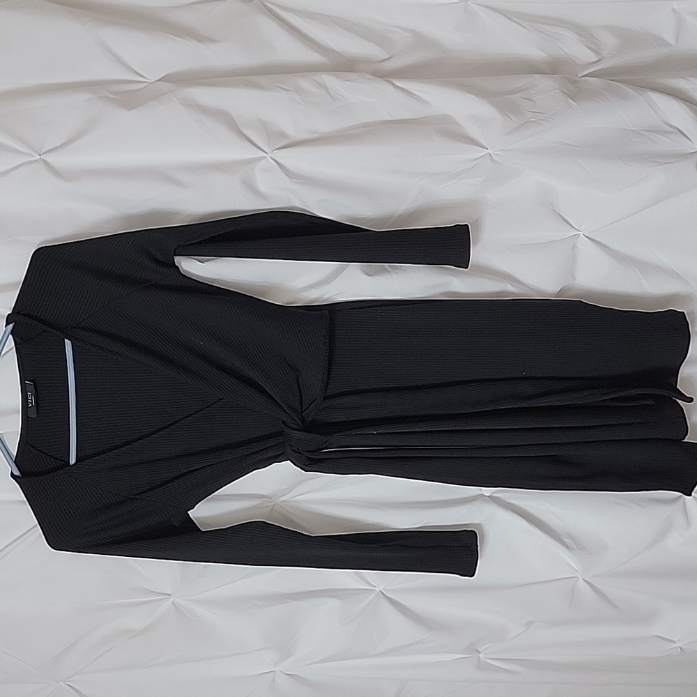 Vici wrap ribbed dress